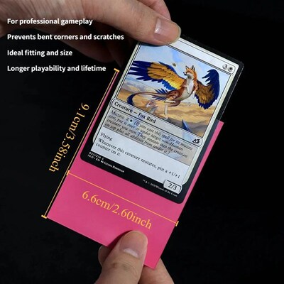 100PCS 66x91mm Matte Standard Size Card Sleeves TCG Trading