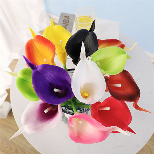 1 PC New Arrival 1pcs Artificial flowers PU Real Touch 10col