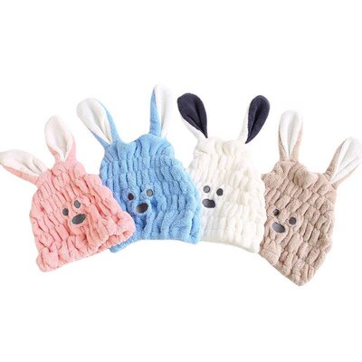 Womens Cute Cartoon Rabbit Strong Water Absorbing Quick-dry