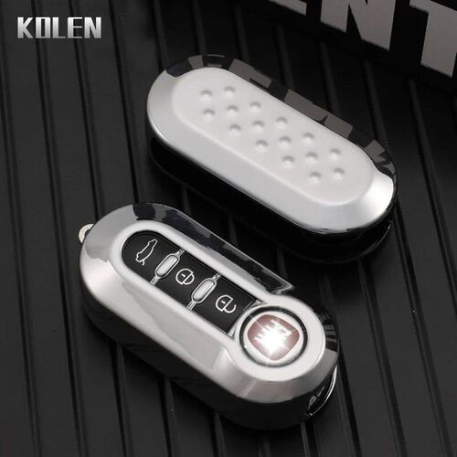 Soft TPU Car Remote Key Case ver Fob For FIAT 500 Panda Punt