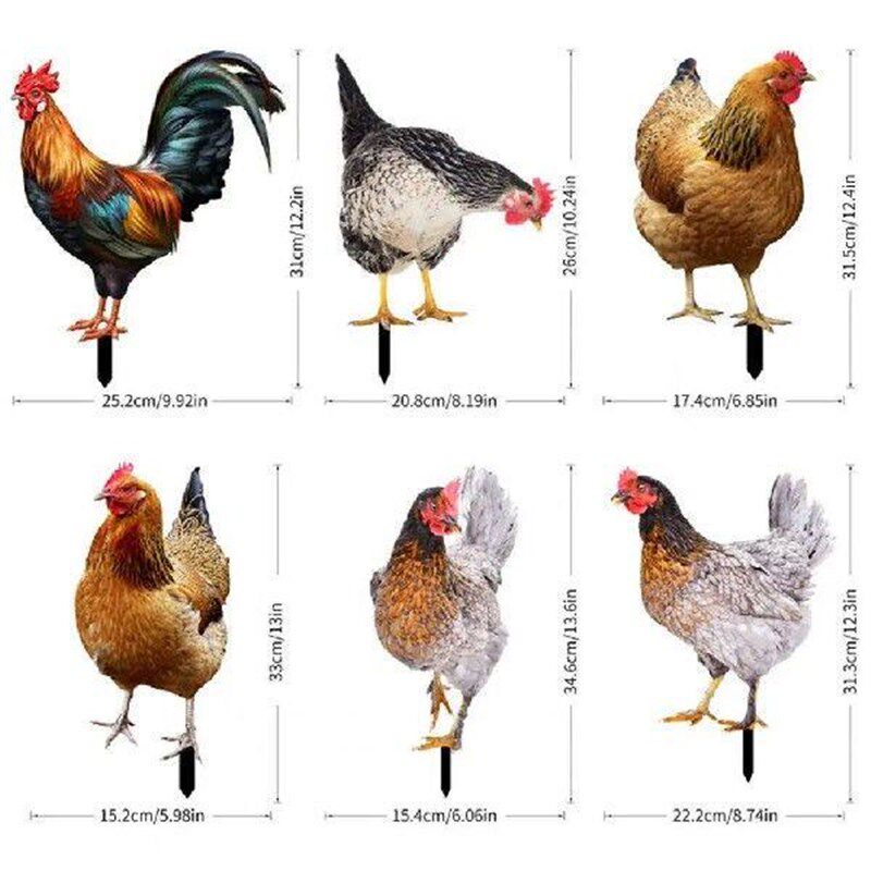 Ornamental Eco-friendly Rooster Decor Garden Statue Chicken图片