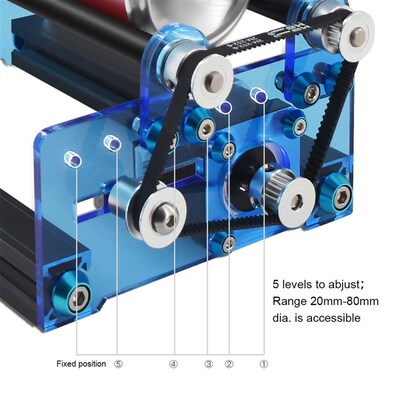 Laser Engraving Roller for Cylindrical Objects with 360 Ro