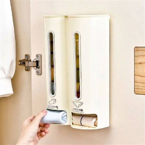 New Wall-Mounted Underwear Storage Box Self Adhesive 2 in1