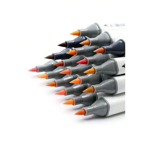Bview Art Dual Tip Alcohol Based Flesh Color Marker Pen Set