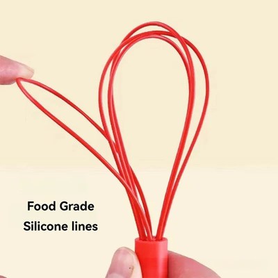 Ini Manual Egg Beater 6 Inch Mini Silicone Mixer Cream Whisk