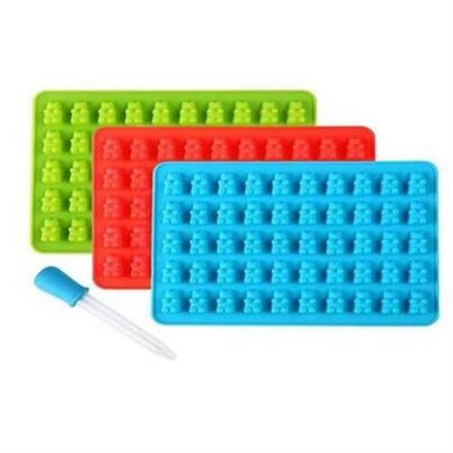 Candy Silicone Molds & Ice Cube Trays 3 Pack Bear Gumdro