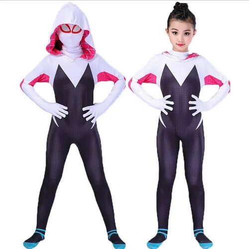 3D Kids Women  Spider Gwen Costume Gwendolyn Maxine Stacy Ze