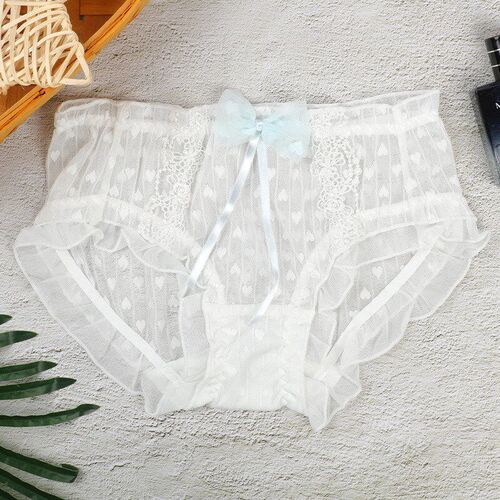 Summer Japanese Womens Lace Heartshaped Breathable Sweet Com
