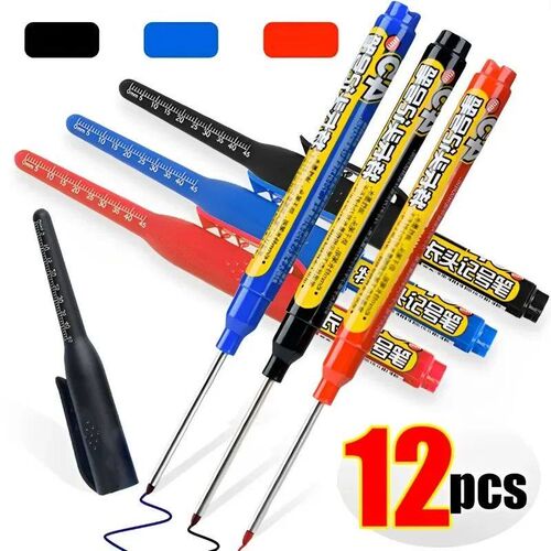 12-1Pcs Multi-Purpose 45mm Deep Drill Hole Long Nibs Waterpr