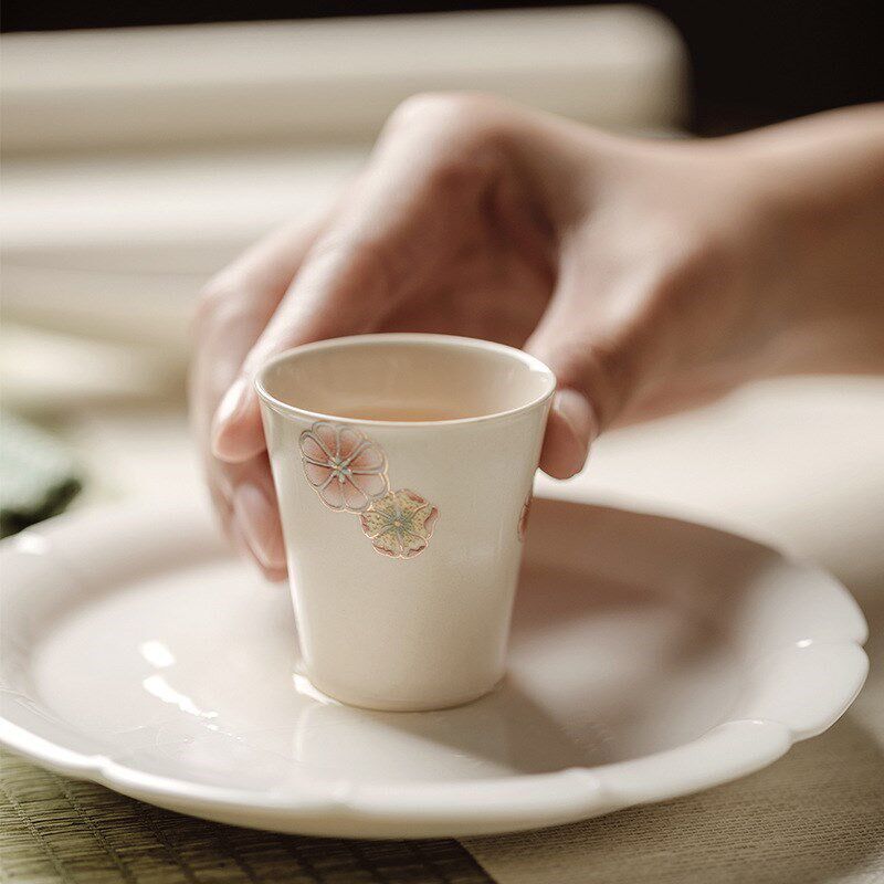 Japanese Style Ash Glaze Master Cup Handmade Creative Cerami