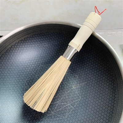 Natural Bamboo Brush for Scrubbing Pots Traditional Kitchenw
