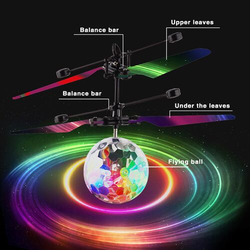 Colorful Mini Drone Shinning LED RC drone Flying Ball Helico