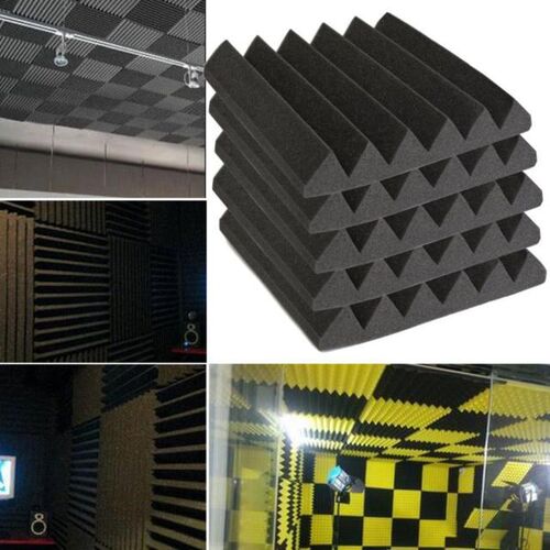 6Pcs 30x30x5cm Soundproofing Foam Studio Acoustic Foam Sound