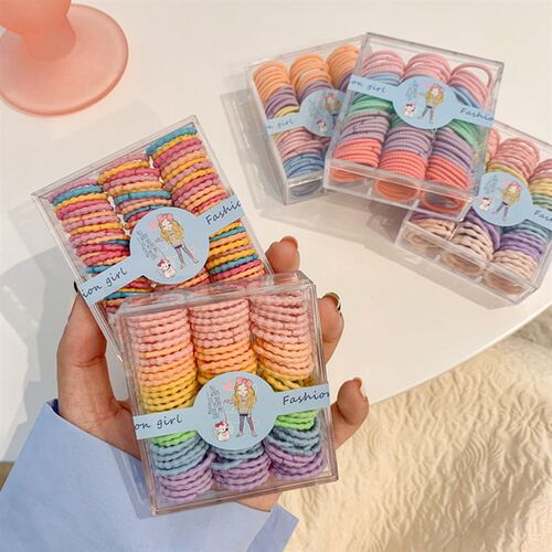 Childrens Colored Headband Basic Box Set Babys Hair Non D