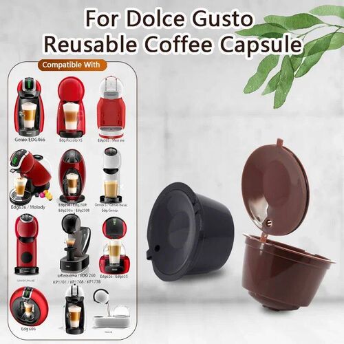6pcs Refillable Coffee Capsule for  Reusable Empty Pods Filt