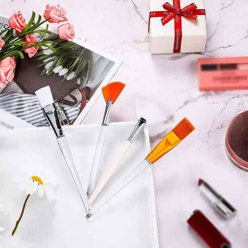4pcs  Face Mask Brush Set Includes Soft Fan Facial Brushes A