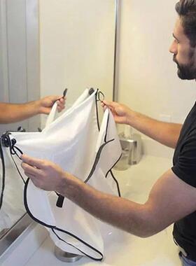 Man Shave Beard Apron Black Hair Shave Apron Ib Trimmer Hold