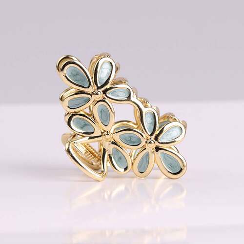 .Simple ins tend flower clip hair clip back head fashion all