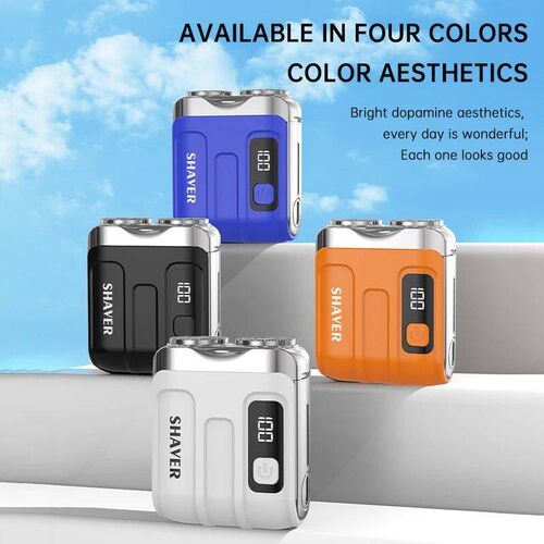 Mini Electric Smart Shaver Household Car Shaver Digital Disp