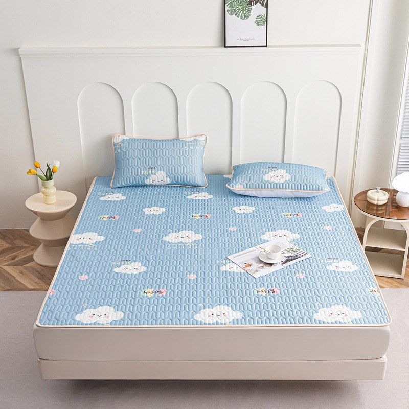 单人乳胶凉席夏季学生宿舍两件可折叠床垫冰丝席子新款三件,床上用品,乳胶席,淘宝优惠券,粉丝福利购,淘宝优惠卷