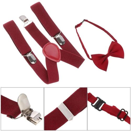 1 Pcs Elastic Suspenders with Tie New Fashion Suspenders Chi