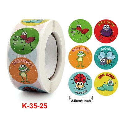 Inspirational Stickers for Kids Cute Animal Labels Reward St