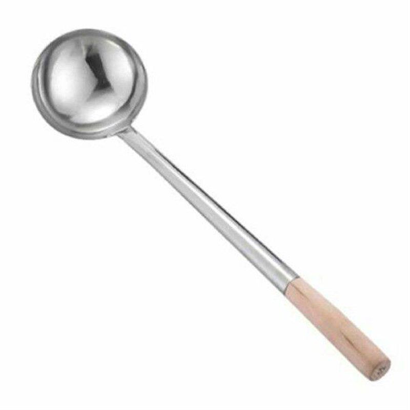 Long Handle Soup Ladle Cooking Utensils Ladle Spoon Wok - 实物图