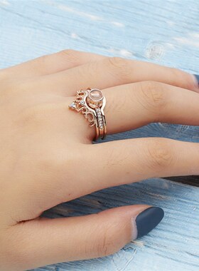 Fashion Projection Rings Sets For Couple Women 100 Language