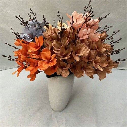 Artificial Flower Bundle Autumn Magnolia Home Outdoor