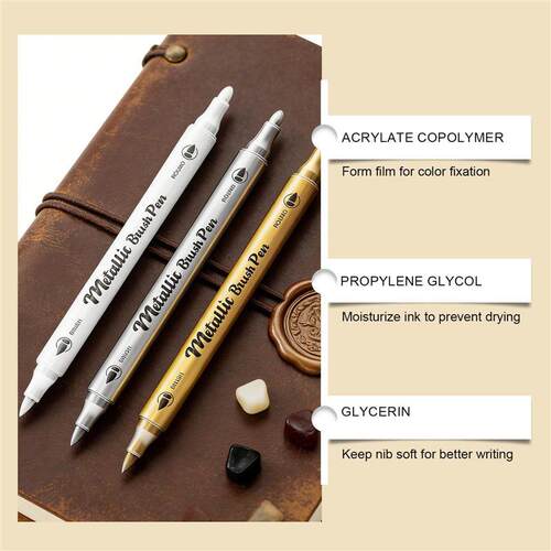 Smooth-flowing ink acrylic paint markers, suitable for writi