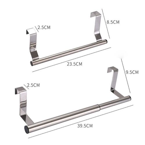 Towel Rack Over Door Towel Bar Hanging Holder Stainless Stee