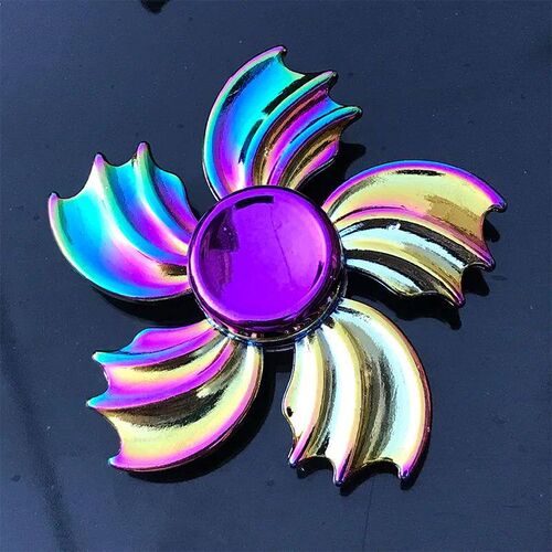 Metal Rainbow Fidget Spinner EDC Hand Spinner Anti-Anxiety T
