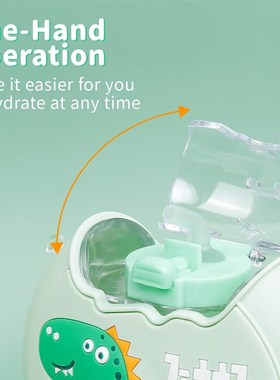 380ml Kids Water Bottle Kawaii Plastic Cup Donut Shape Cute