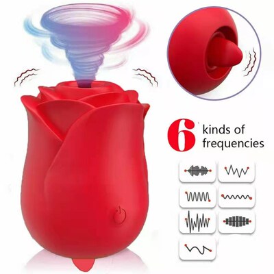 Tongue licking vibrator clitoris massage stimulation female