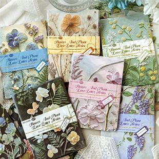 23pcs/pack Vintage Reliefs Texture Paper DIY Scrapbooking Co
