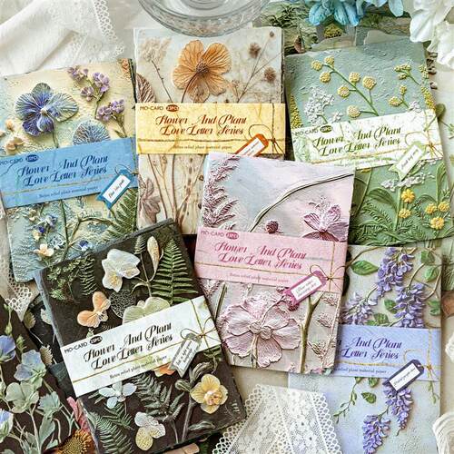 23pcs/pack Vintage Reliefs Texture Paper DIY Scrapbooking Co