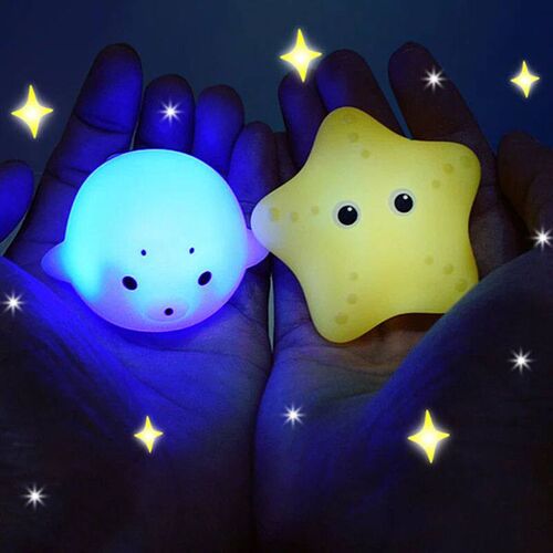 Soft Rubber Float Induction Luminous Frogs for Kids Baby Bat