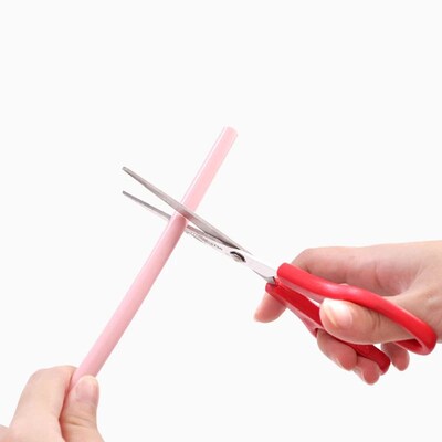 Leeseph Reusable Silicone Drinking Straws, Big Size Flexible