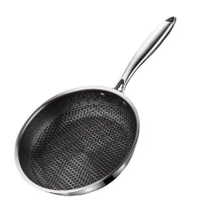 Frying Pan Stainless Steel Non-stick Household Frying