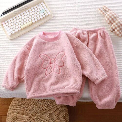 Autumn and Winter New Padded Velvet Thickened Warm Children