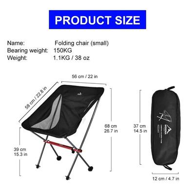 Widesea Camping Fishing Folding Chair Tourist Beach Chaise L