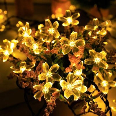 Christmas Tree Garden Snowflake String Lights Fairy LED Lamp