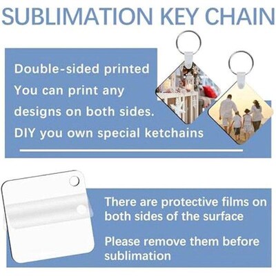 240Pcs Sublimation Keychain Blanks Double Sides 80 MDF