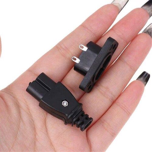 New 1PC C8 Male Power Socket Female Plug Power Outlet