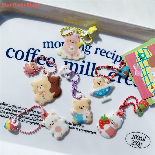 Cute Bear Pendant For Photo Album Hanging Chain Pendant Swee