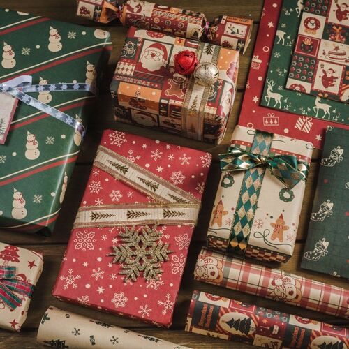 Christmas wrapping paper large-sized gift decorative paper