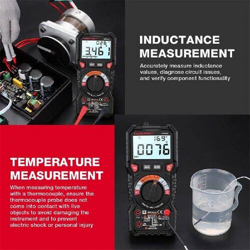 Digital Multimeter 6000 Counts DC/AC Ammeter Voltmeter LCD
