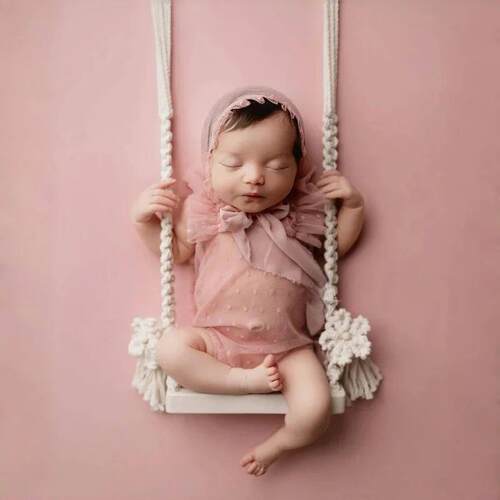 Baby Photography Props Newborn Swing Chair Wooden Furniture