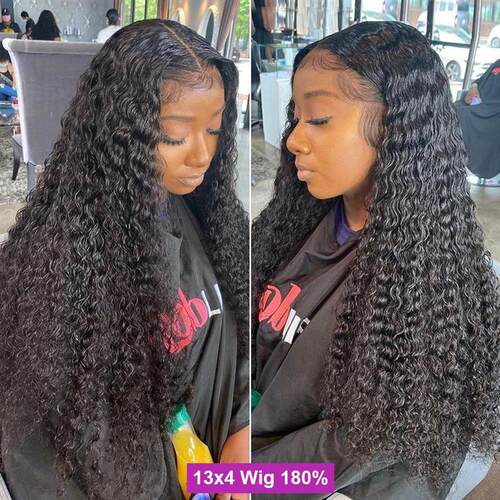 30 Inch Brazilian Deep Wave Lace Frontal Wig 360 Lace Front