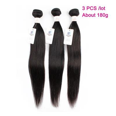 Natural Black Human Hair Bundles 1pc/ 3pcs/ 5pcs/ 7pcs Per L